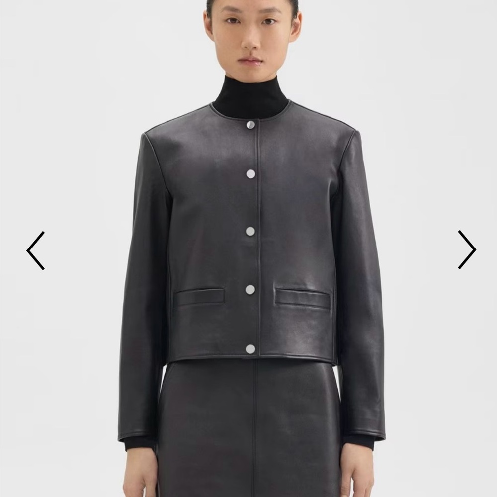 Theory Lamb Leather Jacket